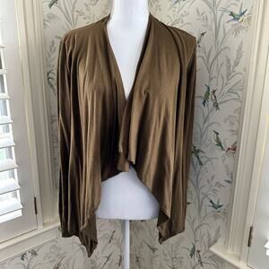 J crew brown cardigan